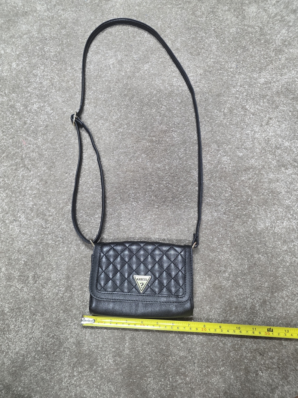 GUESS Black Quilted Crossbody Bag - Picture 2 of 6
